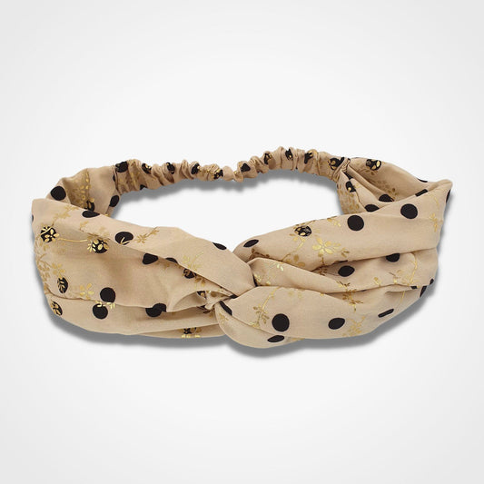 Twist Knot Headband Sand Gold
