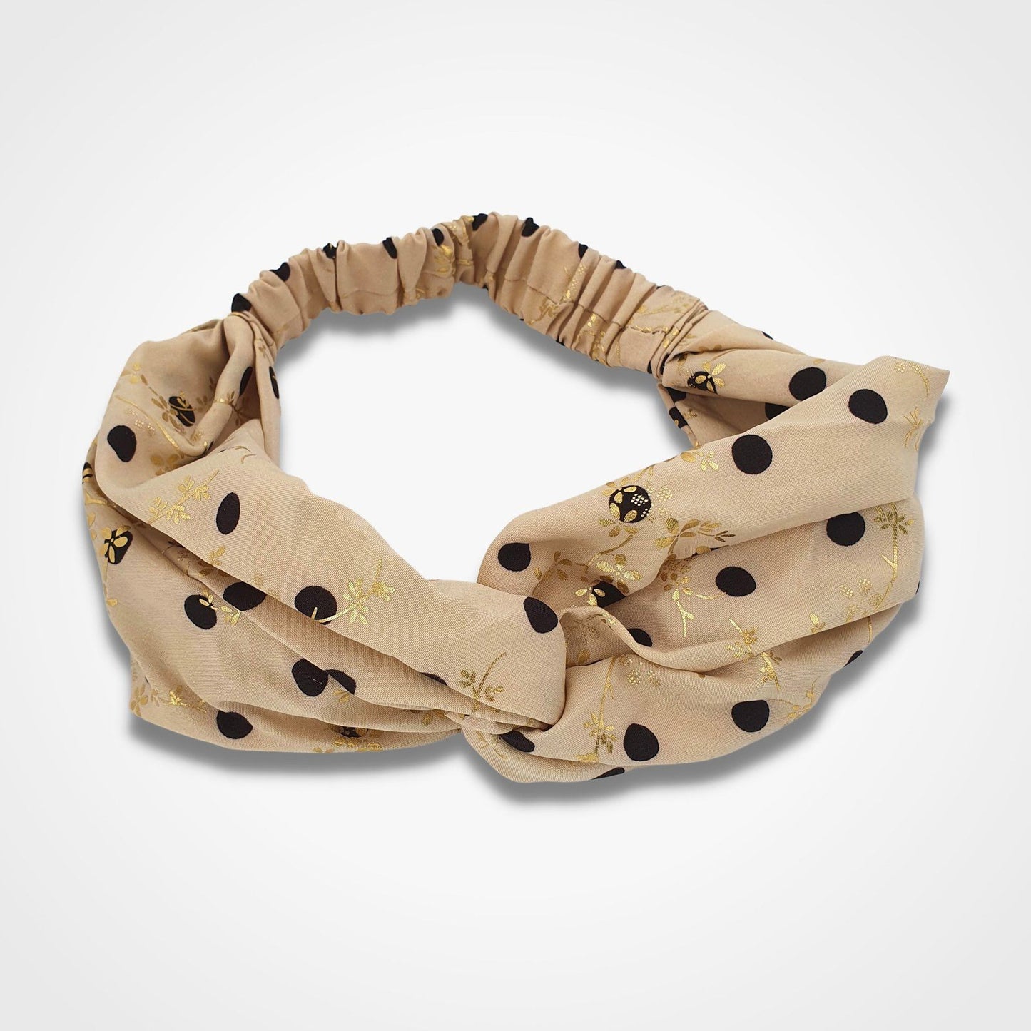 Twist Knot Headband Sand Gold
