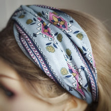 Load image into Gallery viewer, Twist Knot Headband Slate Vintage
