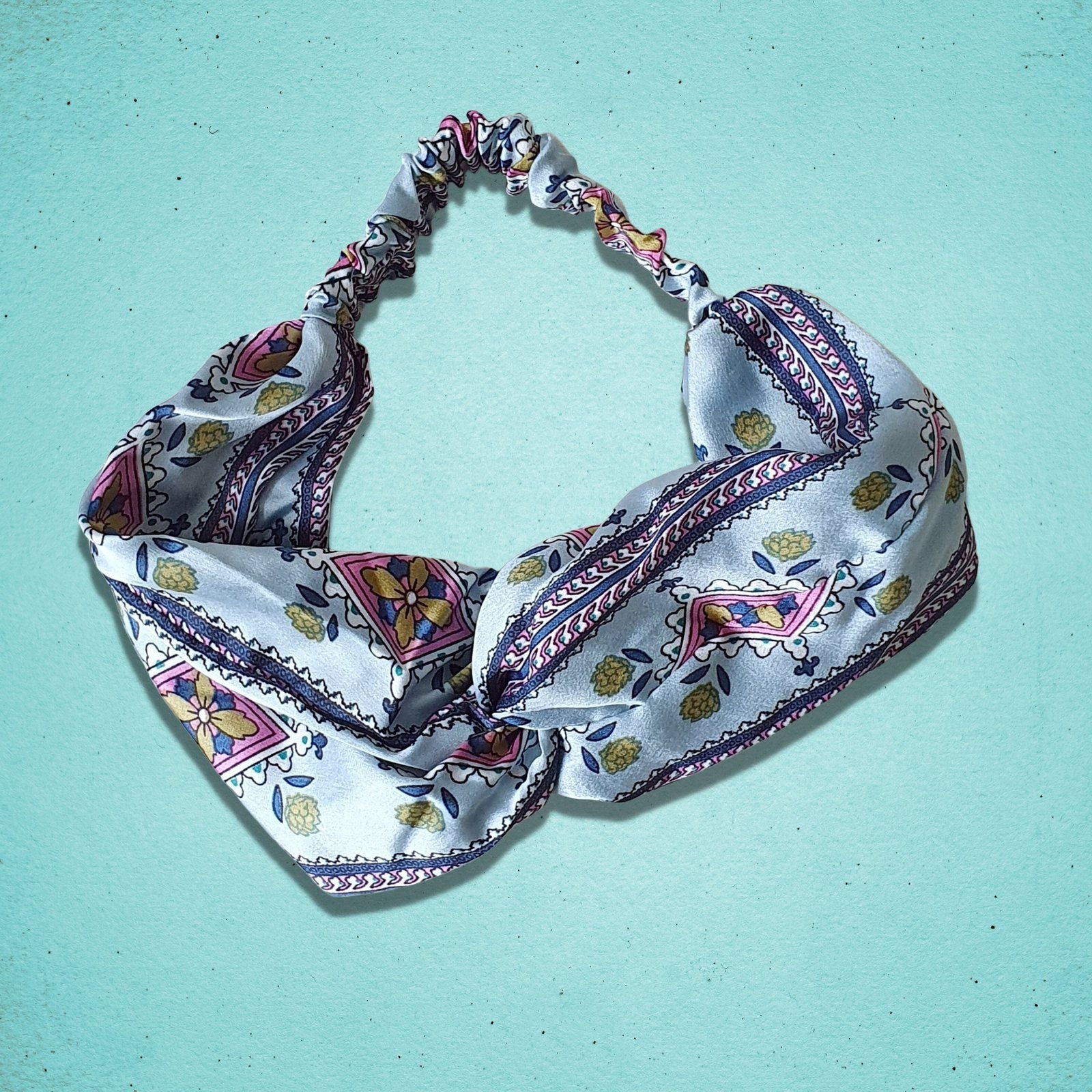 Twist Knot Headband Slate Vintage