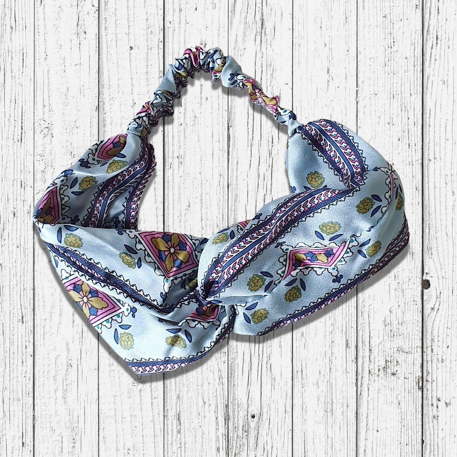 Twist Knot Headband Slate Vintage