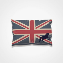 Load image into Gallery viewer, Union Jack Horse Cushion Cover Vintage
