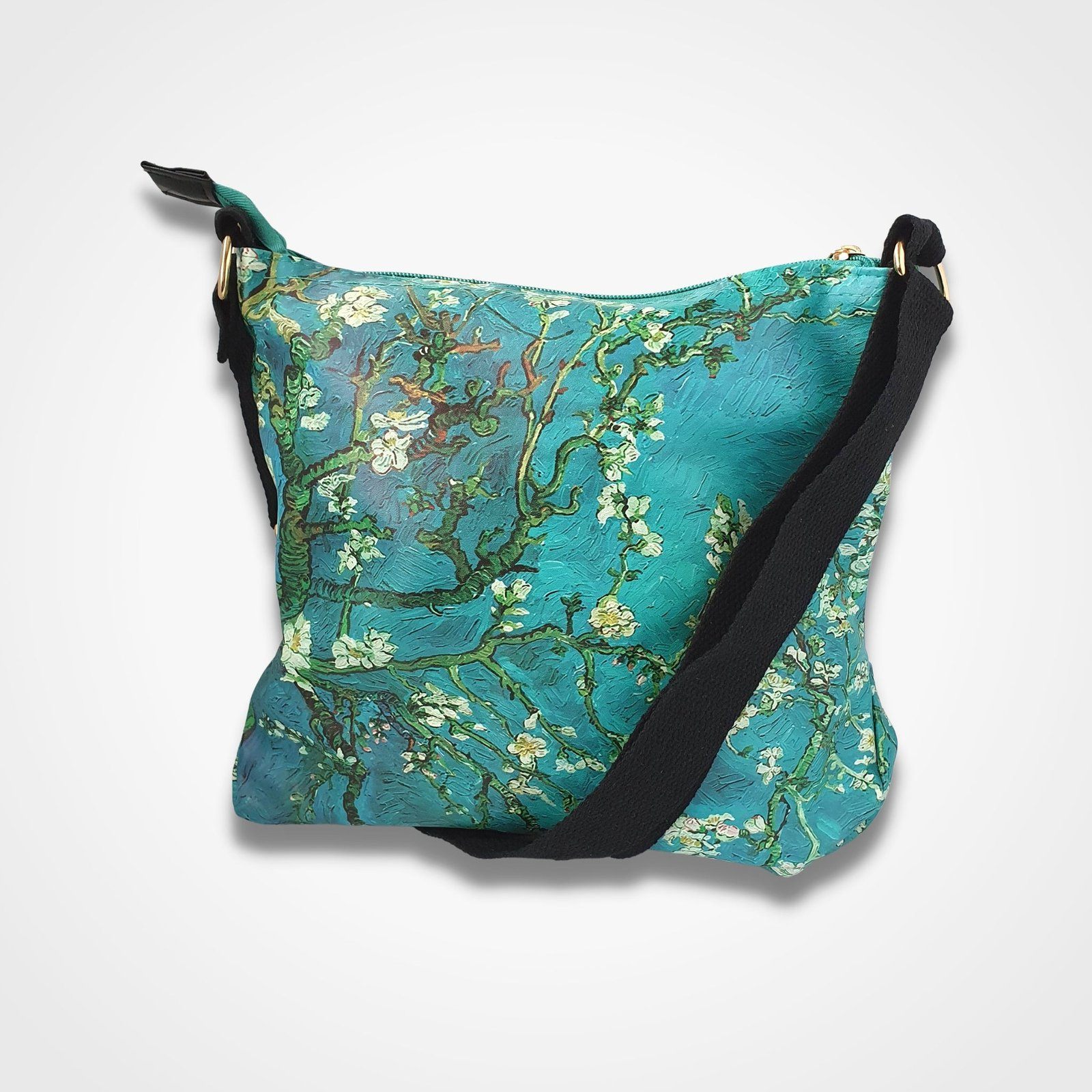 Van Gogh Almond Blossom Cross Body Bag Green