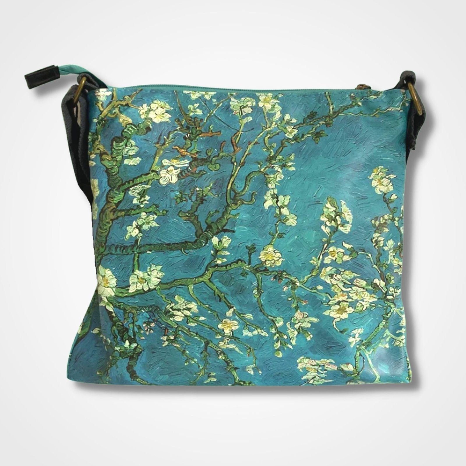 Van Gogh Almond Blossom Cross Body Bag Green