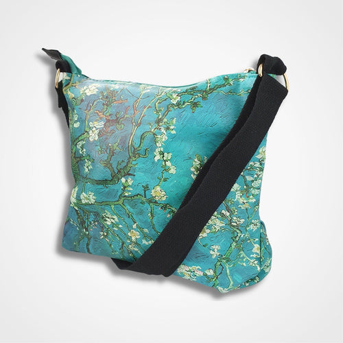 Van Gogh Almond Blossom Cross Body Bag Green