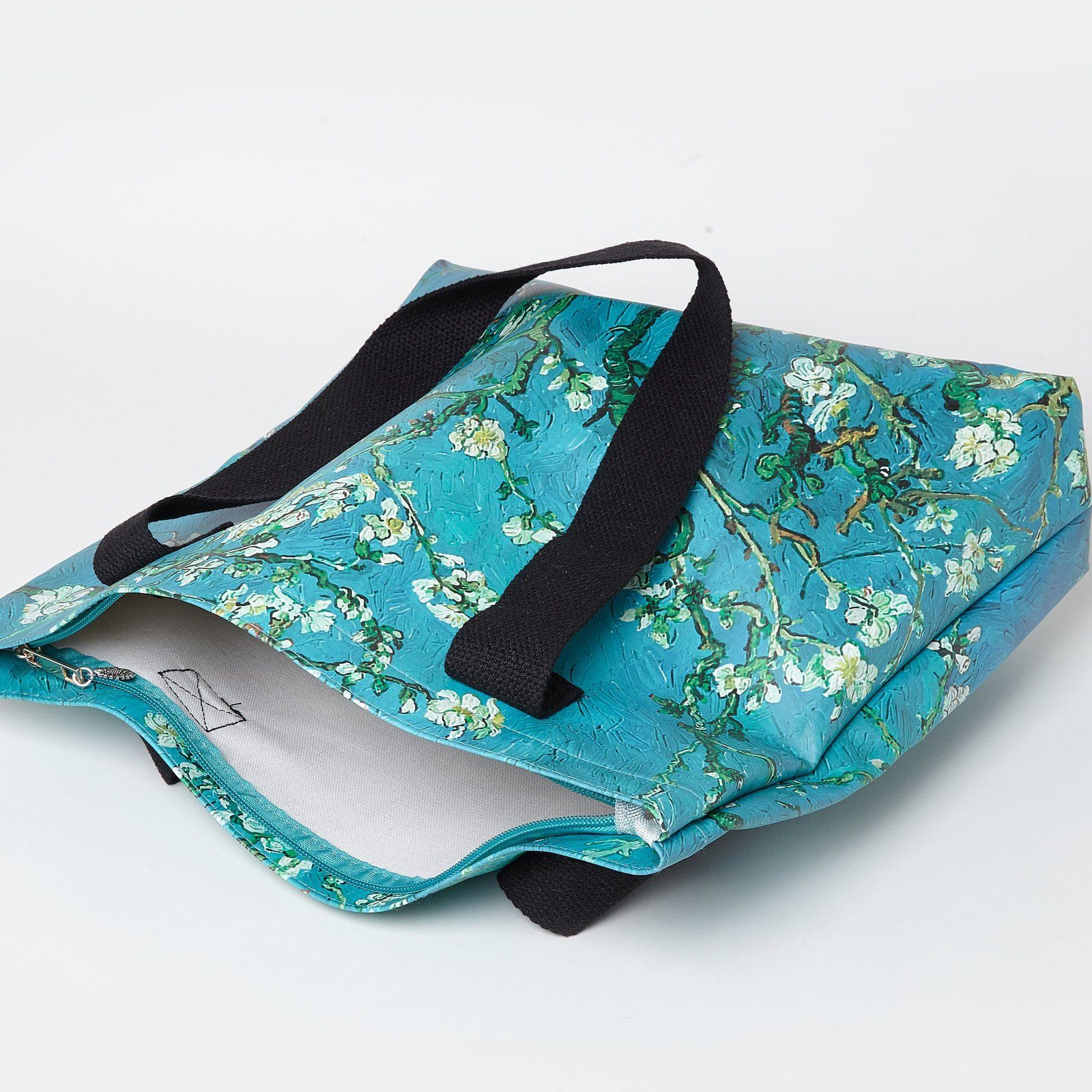Van Gogh Almond Blossom Print Shopper Blue