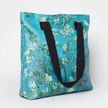 Load image into Gallery viewer, Van Gogh Almond Blossom Print Shopper Blue
