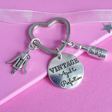 Load image into Gallery viewer, Vintage Aged Perfection Keyring Silver
