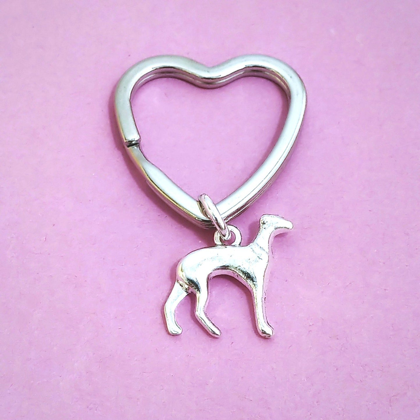 Whippet Keyring Silver