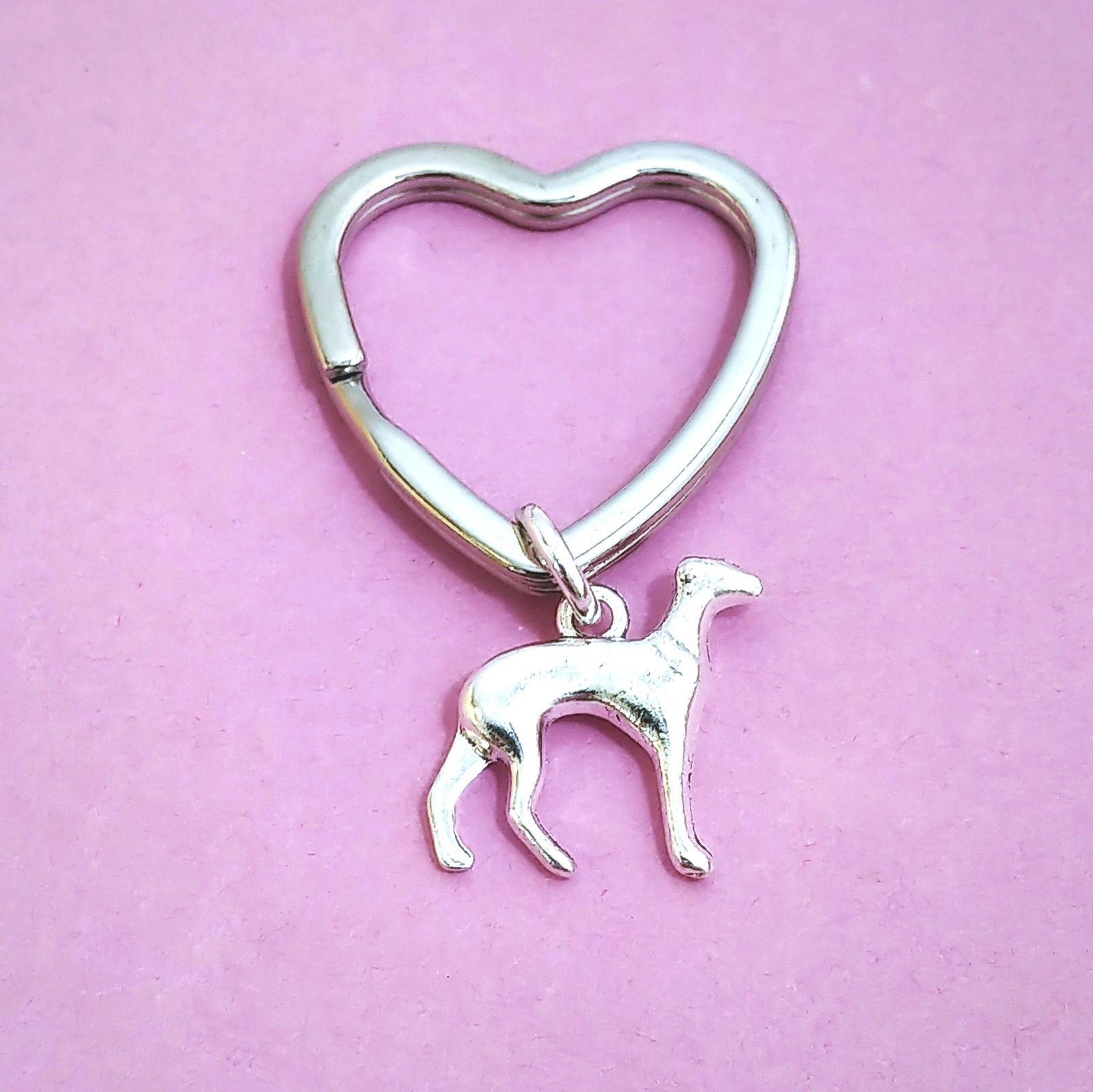 Whippet Keyring Silver