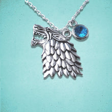 Load image into Gallery viewer, Wolf Necklace Silver
