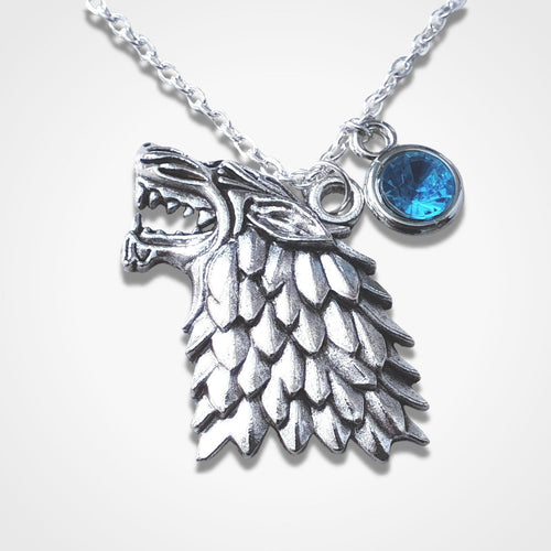 Wolf Necklace Silver