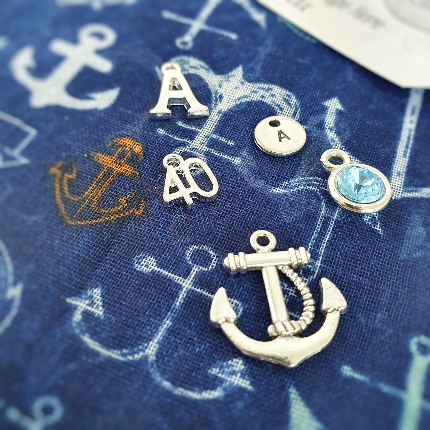 Nautical Anchor Scarf - Navy