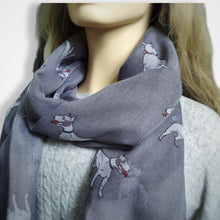 Load image into Gallery viewer, English Bull Terrier Dog Scarf - Grey
