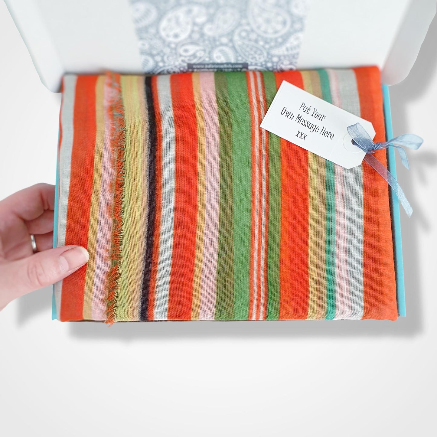 Deckchair Stripe Scarf - Orange