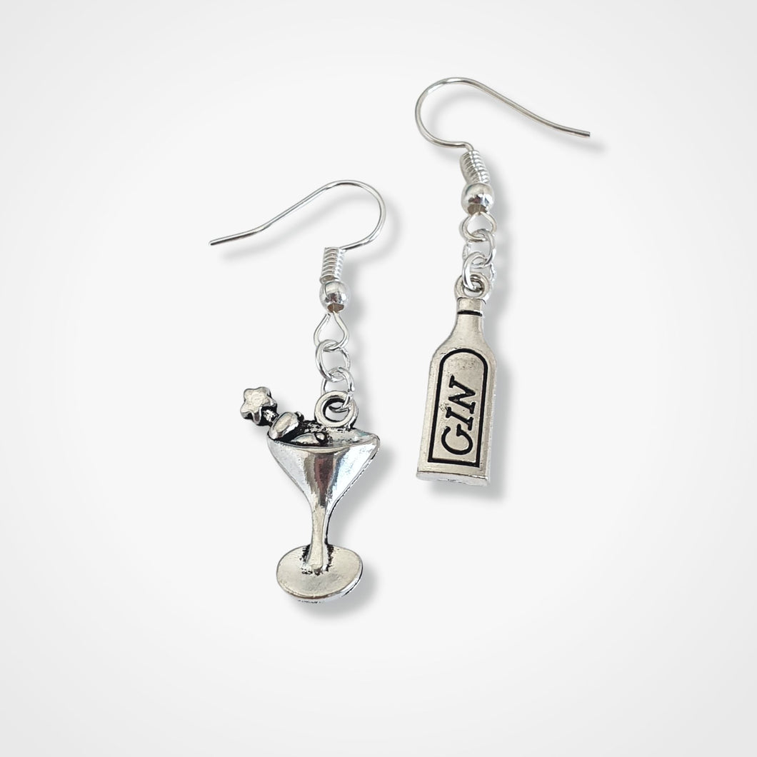 Gin and Tonic Earrings - Silver