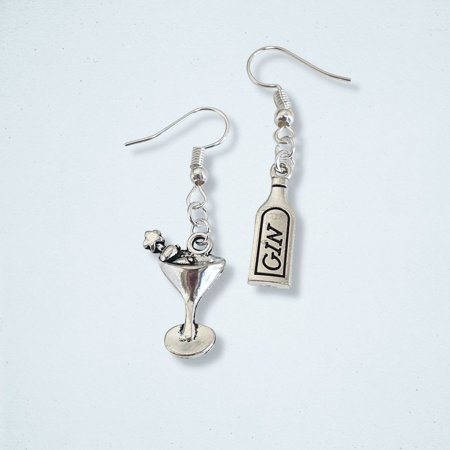 Gin and Tonic Earrings - Silver