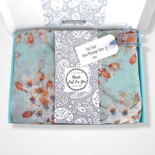 Cherry Blossom Scarf - Green