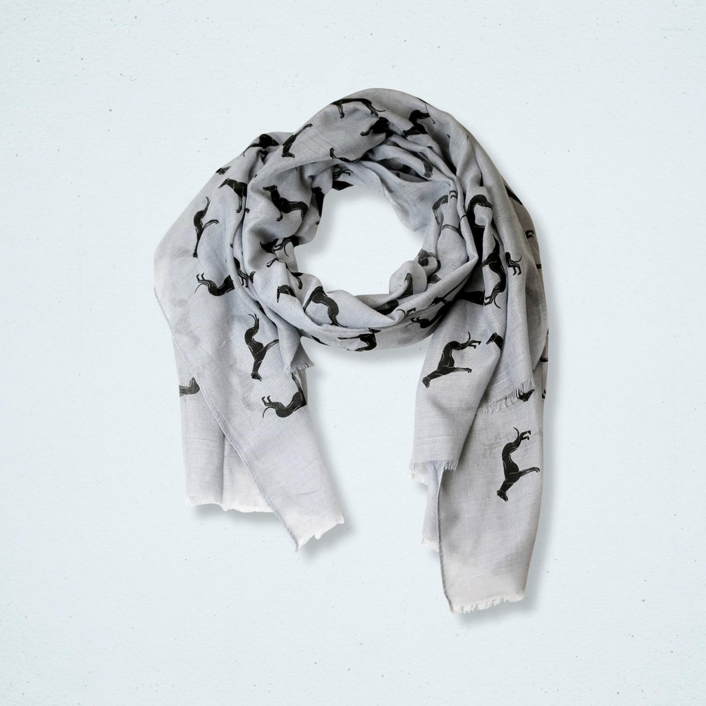 Greyhound Scarf - Grey