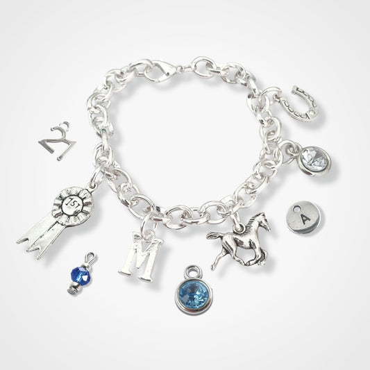 Horse Charm Bracelet - Silver