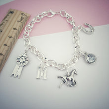 Load image into Gallery viewer, Horse Charm Bracelet - Silver
