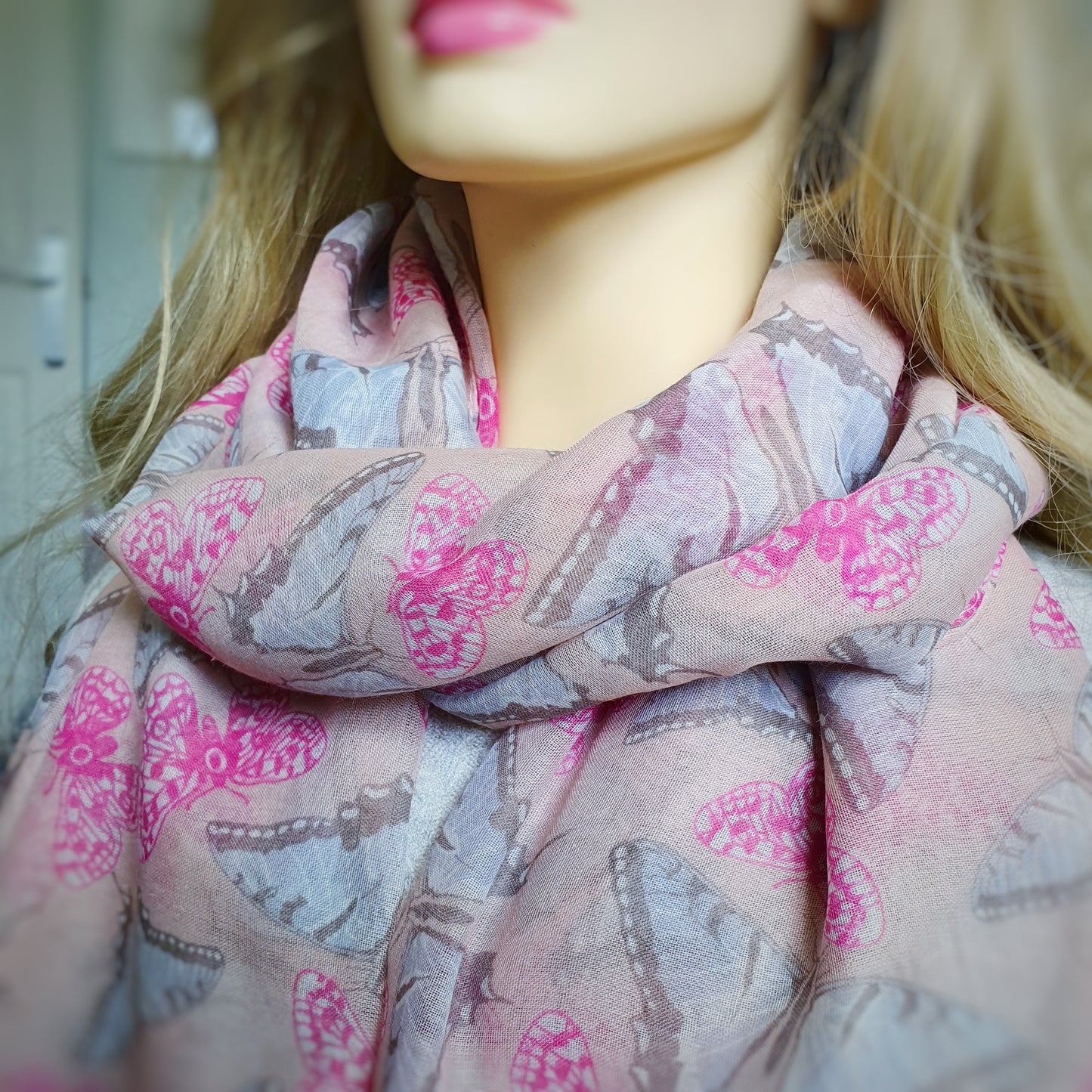 Butterfly Scarf - Pink