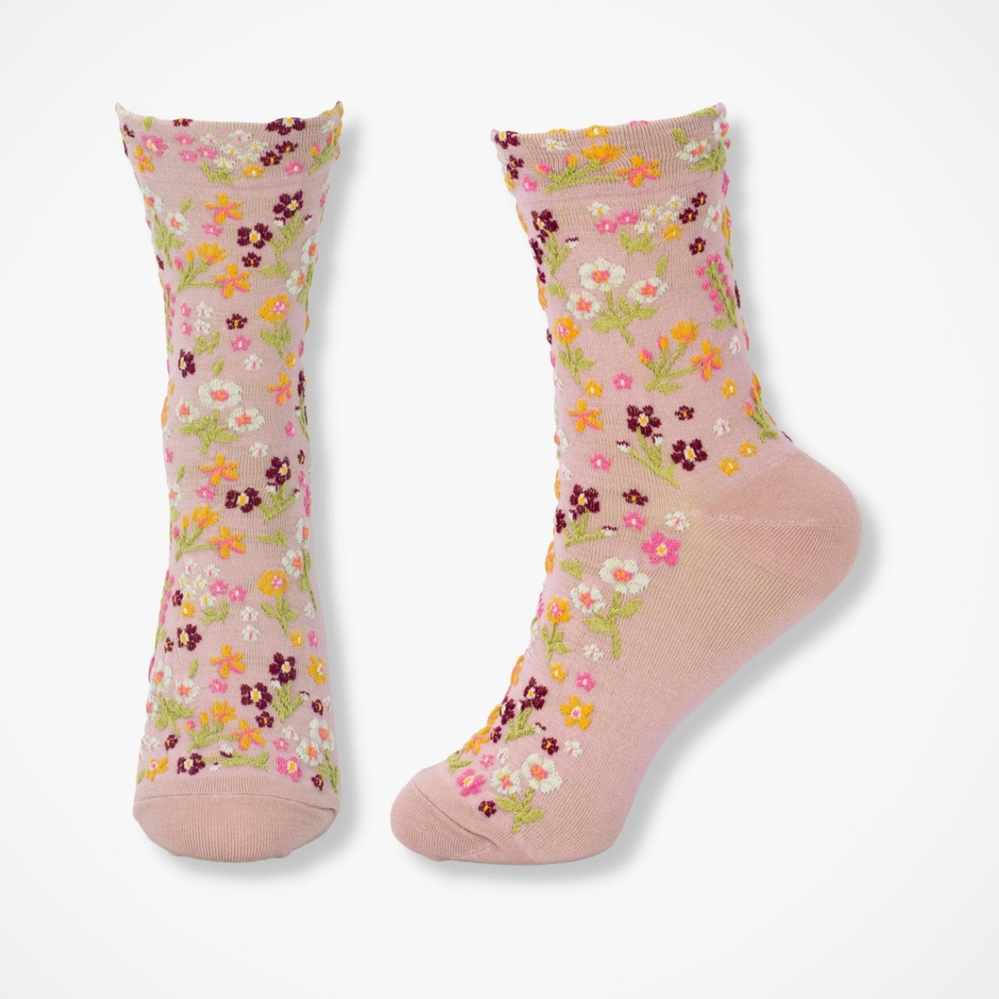 Flower Garden Socks - Pink