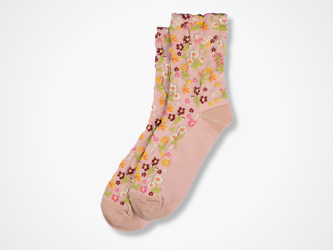 Flower Garden Socks - Pink