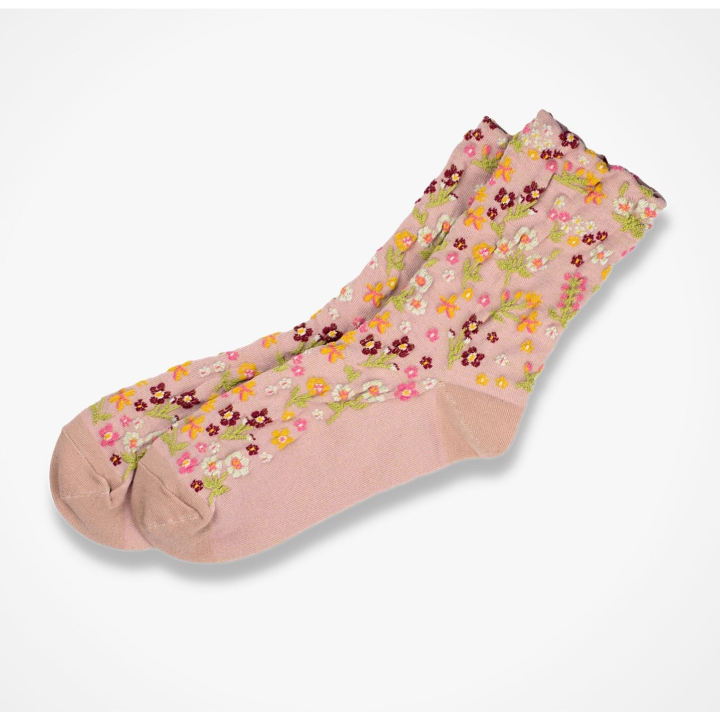 Flower Garden Socks - Pink