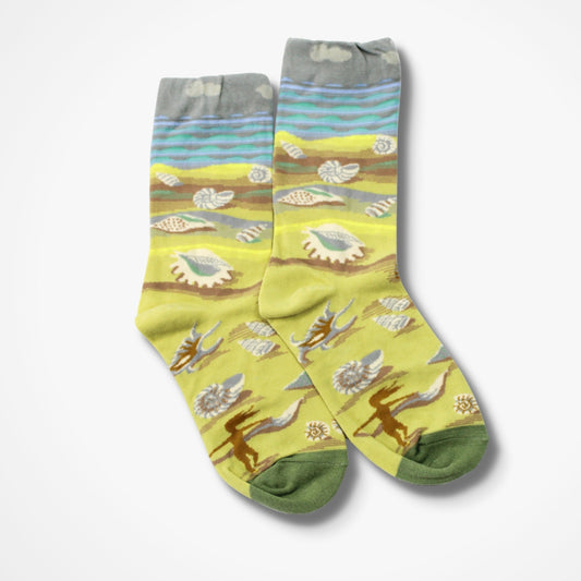 Seashell Socks - Yellow