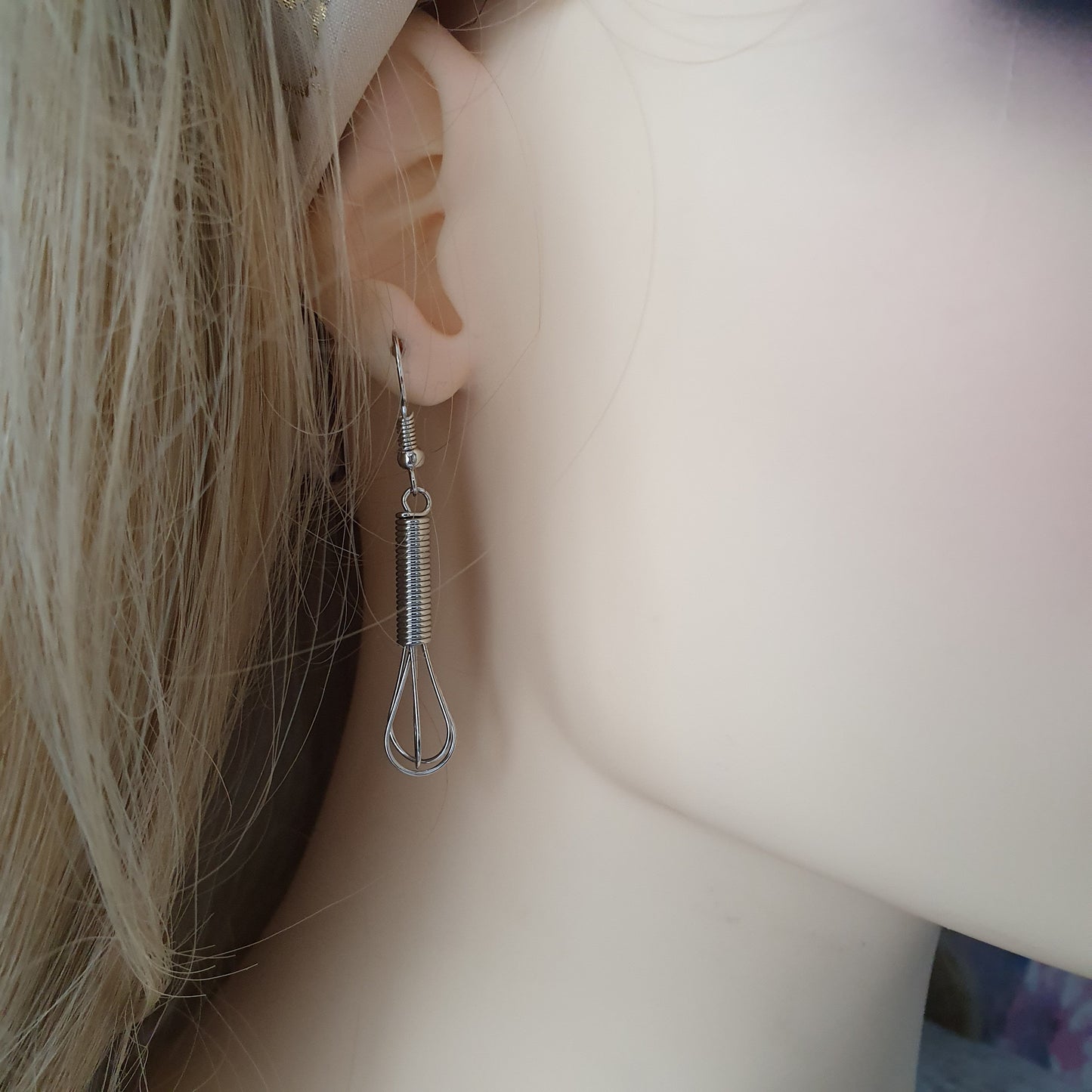 Whisk Earrings - Silver