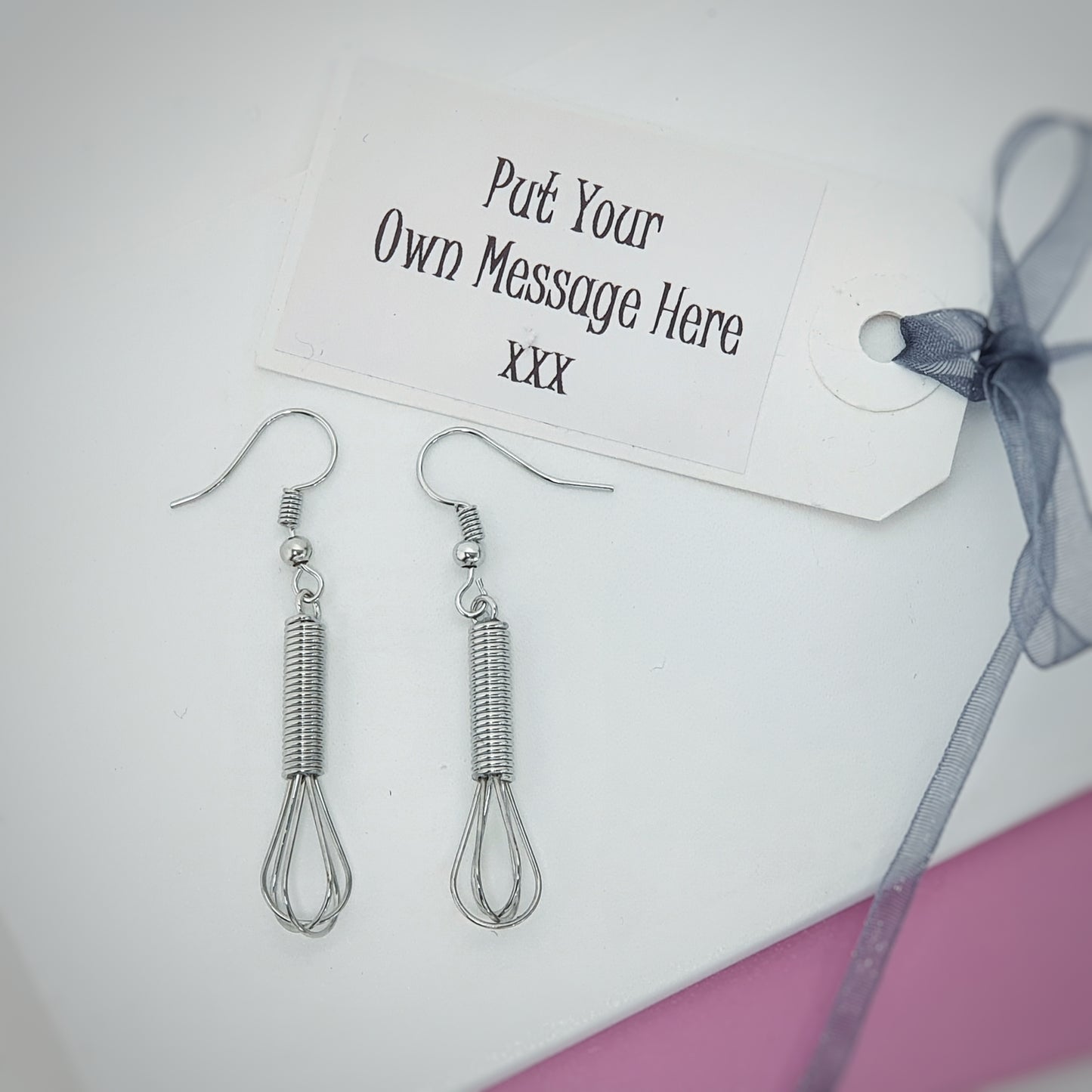 Whisk Earrings - Silver