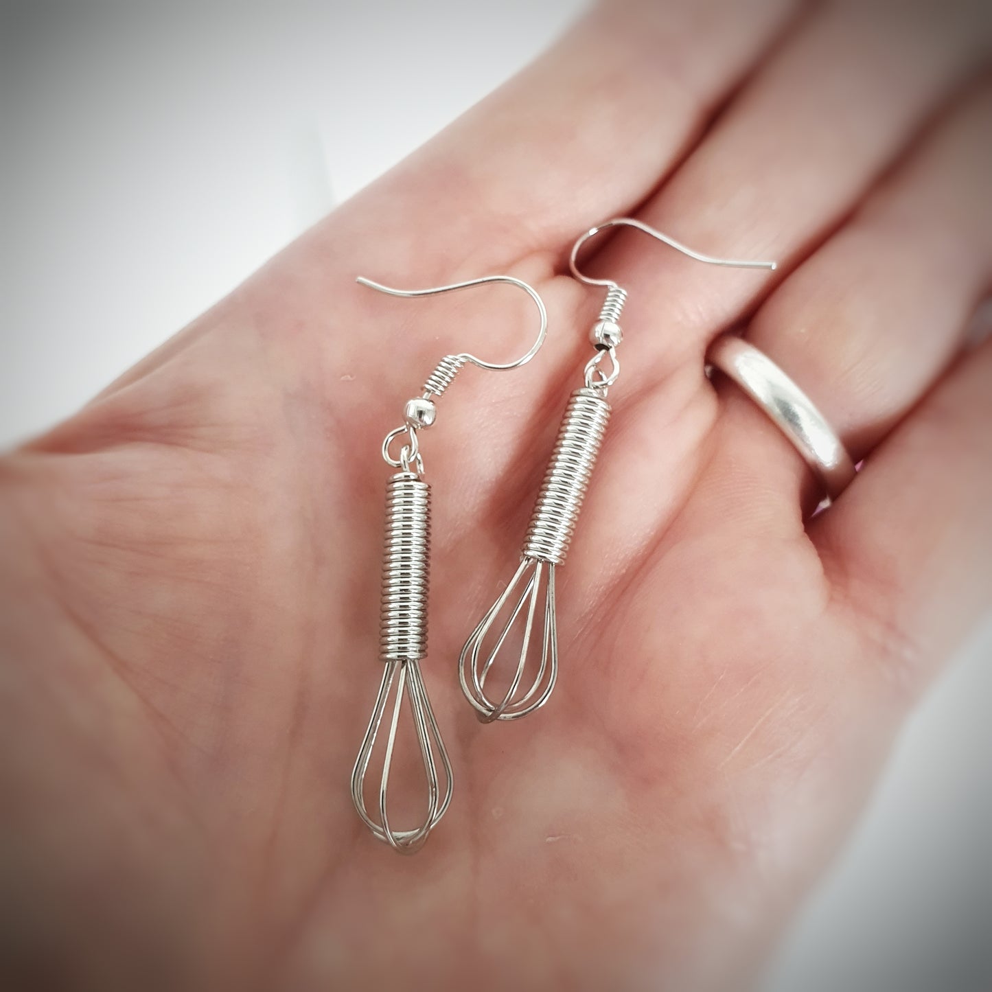 Whisk Earrings - Silver