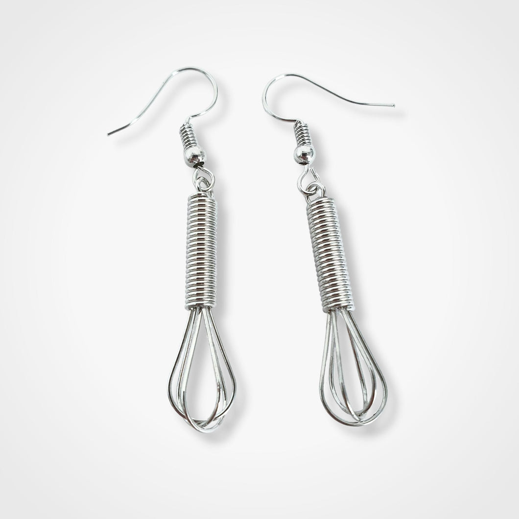 Whisk Earrings - Silver