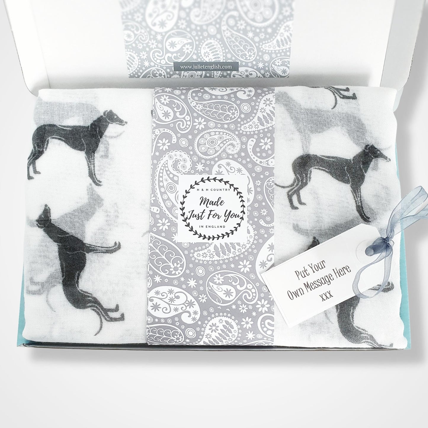 Greyhound Scarf - White